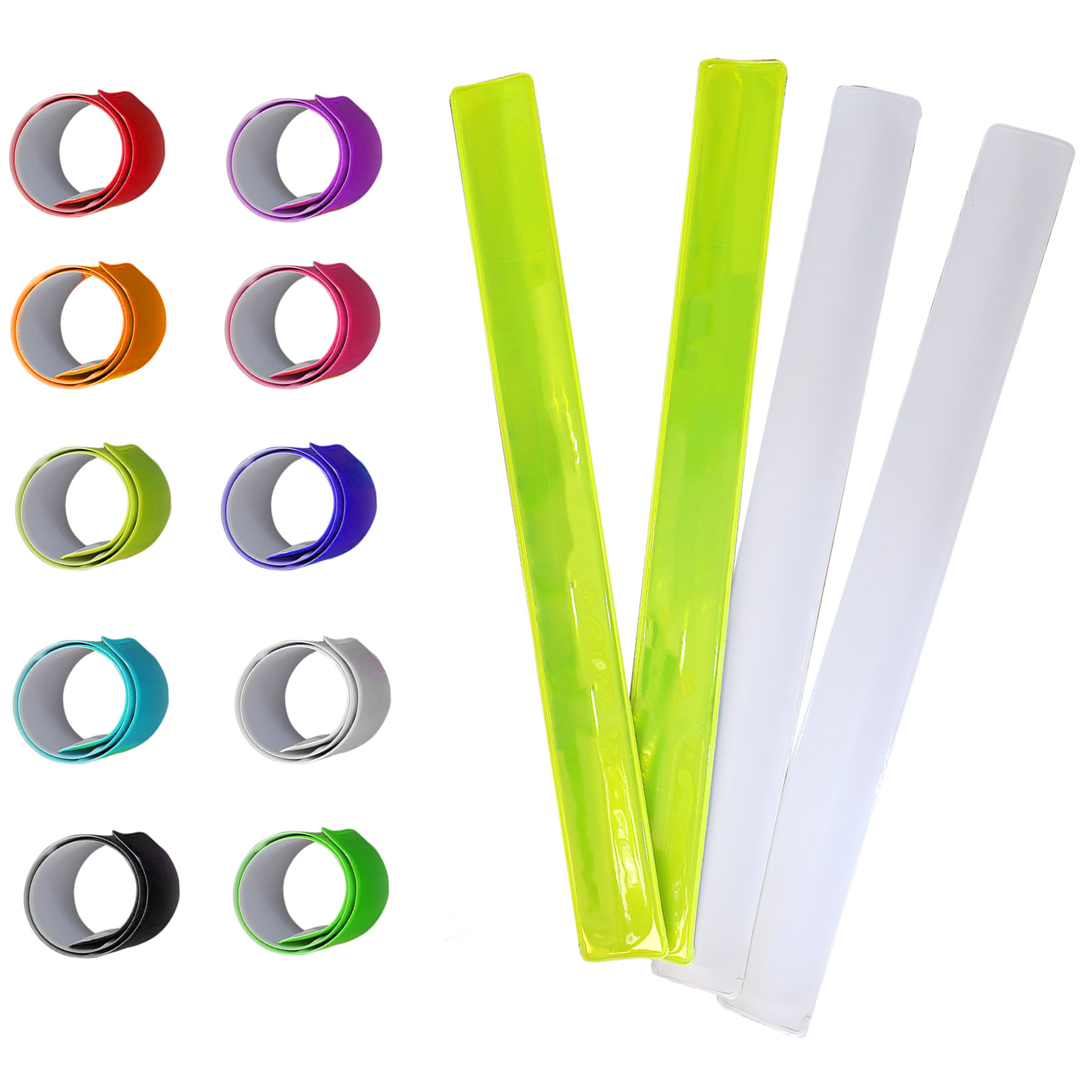 FlyFlyPromos - Reflective Slap Wrist Band Image 1 - Promotional Product